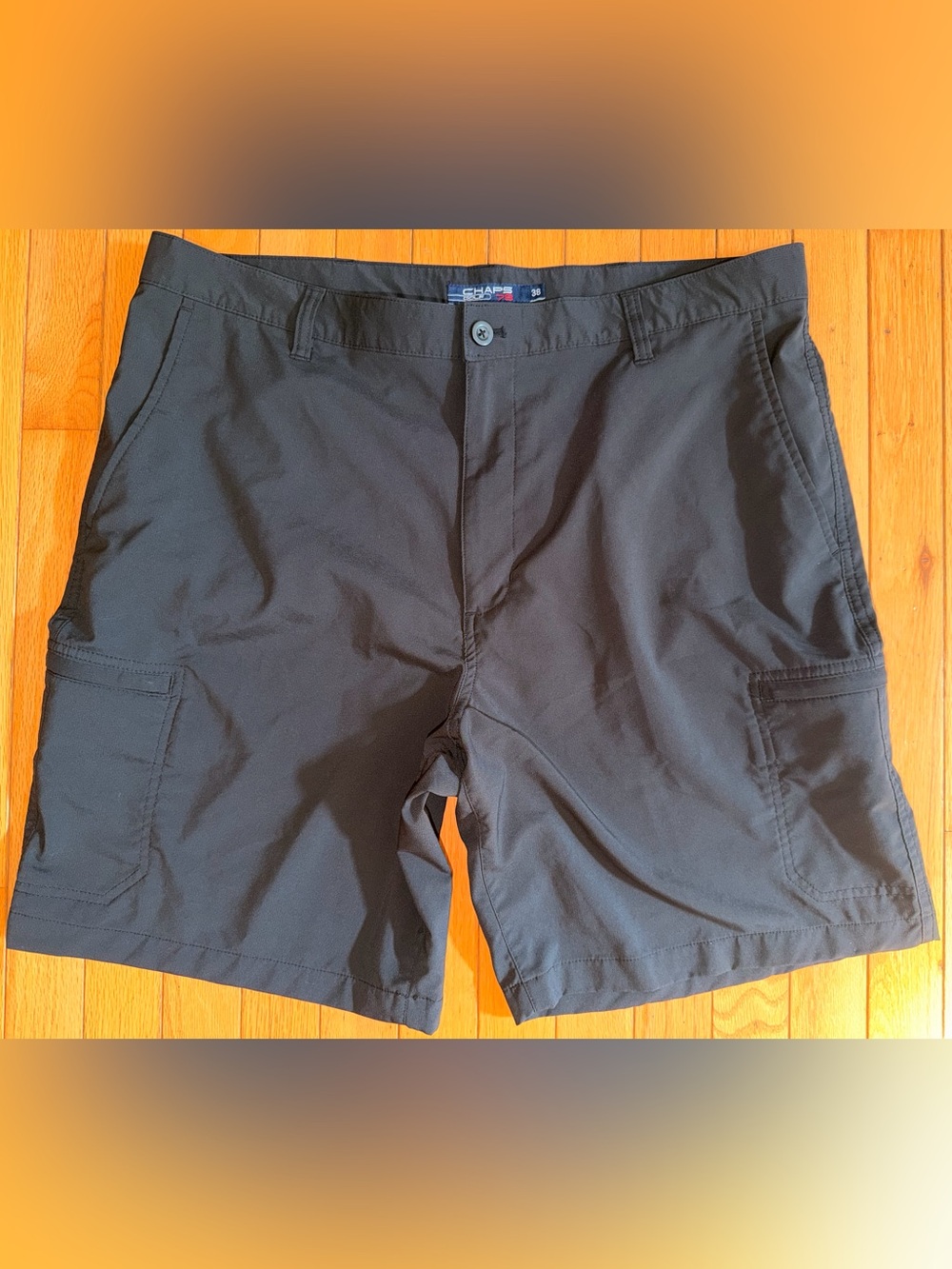 Men’s NWOT Chaps Golf black shorts size 38 polyester elastane lightweight